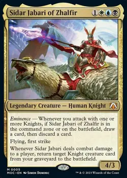 1x Sidar Jabari of Zhalfir MTG - Commander: March of the Machine - NM-Mint - Image 1