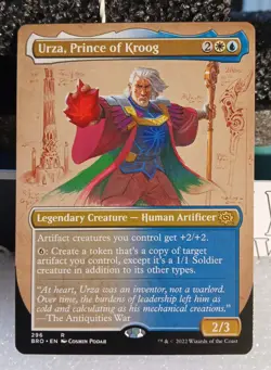 MTG Urza, Prince of Kroog 296 Borderless The Brothers' War MTG Card - Image 1