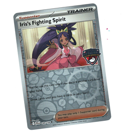 Iris's Fighting Spirit 149/159 Pokemon Regional Championship Stamp STAFF Card NM - Image 1
