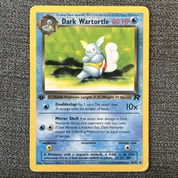 1st Edition Dark Wartortle 46/82 MP - Team Rocket - WOTC Vintage Pokemon TCG - Image 1