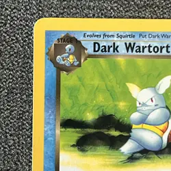 1st Edition Dark Wartortle 46/82 MP - Team Rocket - WOTC Vintage Pokemon TCG - Image 3