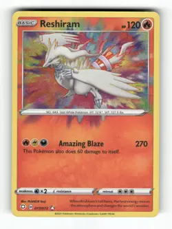 Reshiram - 017/072 - Shining Fates - Pokemon - Amazing Rare - - NM - Image 1