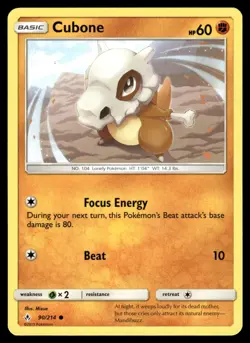 Cubone 90/214 Common Unbroken Bonds Pokemon NM - Image 1