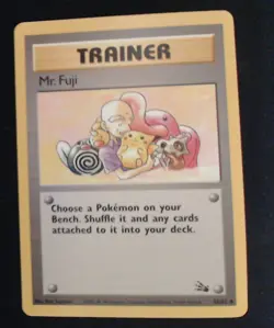 Mr. Fuji 58/62 Uncommon Fossil Pokemon Unlimited Near Mint - Image 1