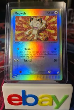 Meowth 42/95 Team Magma vs Team Aqua Reverse Holo Vintage Pokemon Card TCG - Image 1