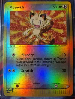 Meowth 42/95 Team Magma vs Team Aqua Reverse Holo Vintage Pokemon Card TCG - Image 3