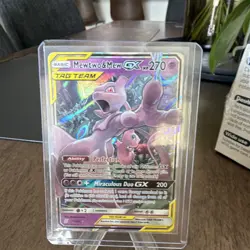 Pokemon TCG Mewtwo & Mew GX 71/236 Unified Minds Full Art TAG TEAM Holo Eng - Image 1