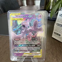 Pokemon TCG Mewtwo & Mew GX 71/236 Unified Minds Full Art TAG TEAM Holo Eng - Image 2