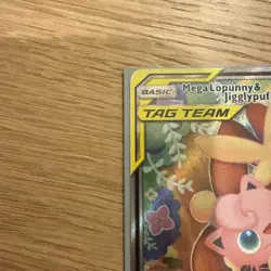 Pokemon TCG Mega Lopunny Jigglypuff GX Tag Team Full Art 226/236 Cosmic Eclipse - Image 3