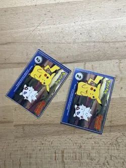 1999 Pokemon Burger King PokeTrivia Pikachu & Raichu Evolution Set, Original 151 - Image 2