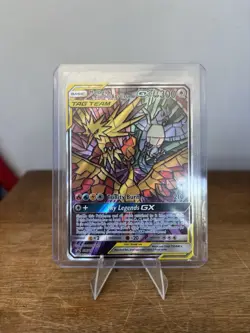 Moltres & Zapdos & Articuno GX SM210 TAG TEAM black star romo Holo English - Image 1