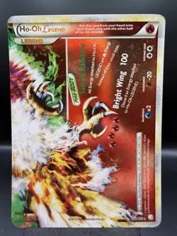 Ho-Oh Legend (Bottom) 112/123 Pokemon - HeartGold SoulSilver Holo Ultra Rare LP - Image 1