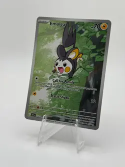 Pokemon Emolga Illustration Rare SV: Black Bolt 112/086 - Image 2