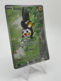 Pokemon Emolga Illustration Rare SV: Black Bolt 112/086 - Image 3