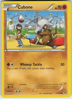 Cubone 77/162 Common BREAKthrough Pokemon Lightly Played - Image 1