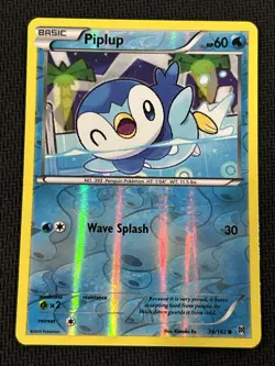 Piplup 36/162 Breakthrough Reverse Holo Common 60 HP English 2015 Pokemon TCG - Image 1