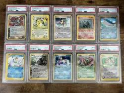 Pokemon PSA Graded Vintage Holo Lot EX Era Gym Challenge Neo Discovery Ditto Rai - Image 1