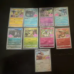 Pokemon TCG All Eeveelutions Chinese Stamped Gem 2 - Image 1