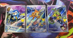 Pokemon TCG Chimchar Turtwig Piplup First Partner Illustration Collection Promo - Image 1