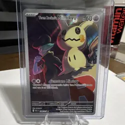 Pokemon TCG Team Rocket's Mimikyu IR Full Art Holo 60 HP 238/217 EN - Image 1