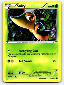 Snivy BW06 Holo Promo Black And White Promo Pokemon Holo Near Mint - Image 1