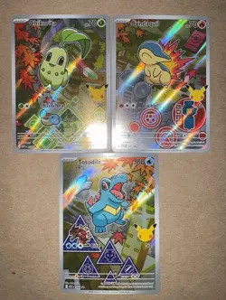 Pokemon TCG First Partner Illustration Collection Series 2 Johto Gen 2 Set - Image 1