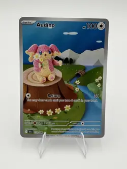Audino 151/086 Illustration Rare Holo SV: Black Bolt Pokemon TCG NM - Image 1