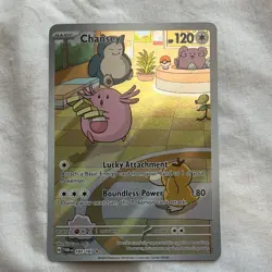 The Pokemon Company Chansey 187/167 Twilight Masquerade Illus Rare Full Art Holo - Image 3