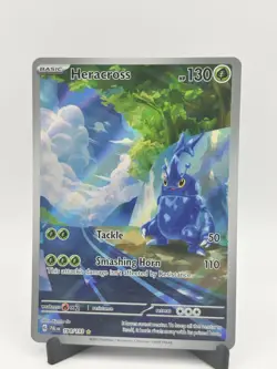 Pokemon Heracross 194/193 Sv02 Paldea Evolved Illustration Rare Holo Full Art - Image 1