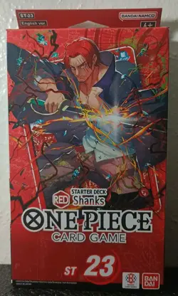 Bandai One Piece Card Game ST23 Starter Deck Red Shanks English Sealed Box - Image 1