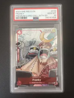 2023 ONE PIECE PREMIUM CARD COLLECTION 25TH EDITION #010 FRANKY PSA 10 - Image 1