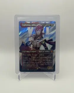 Lightning Army of One Human Soldier Surge-Foil Card~Final Fantasy Commander MTG - Image 1