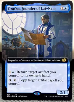 MTG Drafna, Founder of Lat-Nam Borderless The Brothers' War 313 MTG Card - Image 1