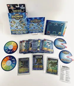 Digimon Digi-Battle Starter Set Bandai Upper Deck 1999 Complete 3 Holos 62 Cards - Image 1