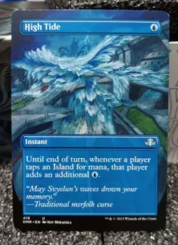 MTG High Tide 419 Borderless Dominaria Remastered MTG Card - Image 1