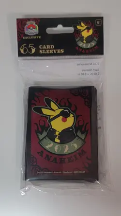Pokemon World Championships 2025 Exclusive Card Sleeves- Rockabilly Pikachu - Image 1
