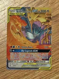Moltres & Zapdos & Articuno GX 44/68 Hidden Fates Holo Pokemon Card Nm - Image 1