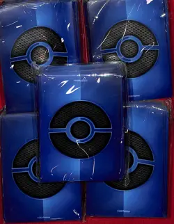 325 Dark Blue Pokemon TCG: Trainer's Toolkit 2021 Card Sleeves (5 Packs) - Image 1