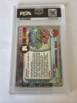 Topps Chrome 2000 Pokemon T.V. Spectra Card Venusaur #3 PSA 9 POP 28 - Image 2