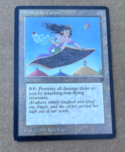 1994 Al-abara's Carpet Magic The Gathering Trading Card MTG Legends English - Image 3