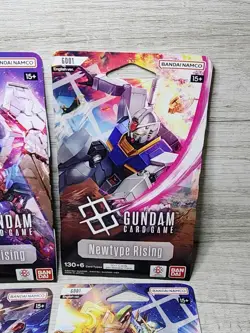 GUNDAM CARD GAME Lot of 4 Newtype Rising Booster Blister Packs GD01 English - Image 2