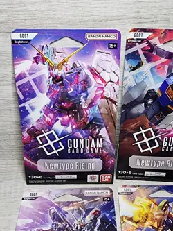 GUNDAM CARD GAME Lot of 4 Newtype Rising Booster Blister Packs GD01 English - Image 3