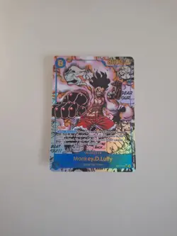 One Piece Card Monkey D. Luffy Gear 4 Manga Alt OP11-118 Fist of Divine English - Image 1