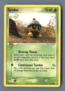 Seedot 61/92 Common Legend Maker Pokemon Near Mint - Image 1