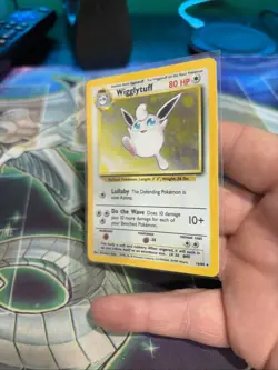 Pokemon TCG Wigglytuff Jungle 16/64 Holo Unlimited Holo Rare no symbol error MP - Image 2