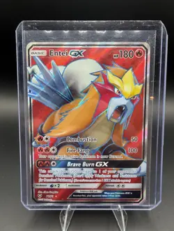Pokemon TCG Entei GX 71/73 Shining Legends Ultra Rare Full Art Holo ENG 2017 - Image 1