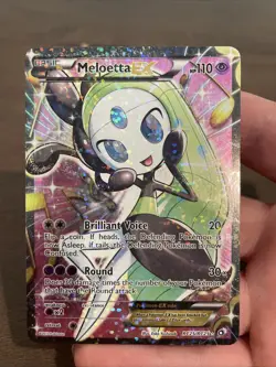 Pokemon Meloetta EX RC25/RC25 Full Art Ultra Rare Radiant Legendary Treasures NM - Image 1