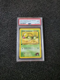 Pokemon Gym Heroes 1st Edition Regular Finish Erika's Bellsprout PSA 9! PK1059 - Image 1