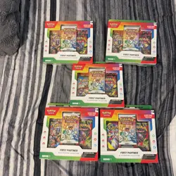 Pokemon First Partner Illustration Collection Series 1 Lot of 5 - Image 1