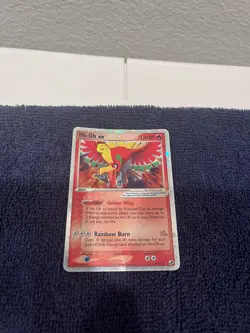 Pokemon TCG Ho-Oh ex 104/115 EX Unseen Forces Holo Ultra Rare English 2005 - Image 1